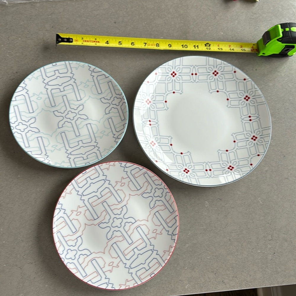 Trio of decorative plates